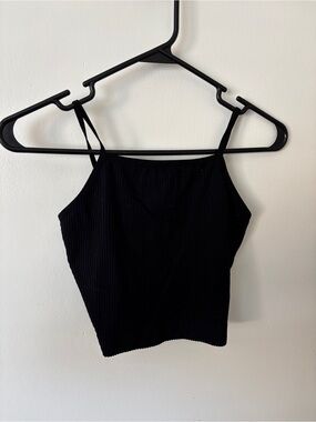 Black crop top cotton on